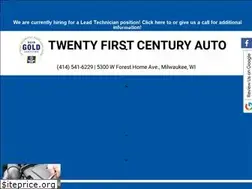 Sites similar to twentyfirstcenturyauto.com