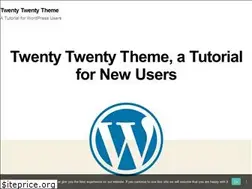 Sites similar to twentytwentytheme.com