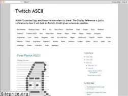 Sites similar to twitchascii.blogspot.com