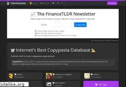 Sites similar to twitchquotes.com