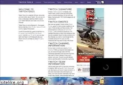 Sites similar to twitchtools.com