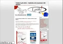 Sites similar to twitter-lyrik.de
