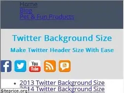 Sites similar to twitterbackgroundsize.com