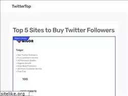 Sites similar to twittertop.com