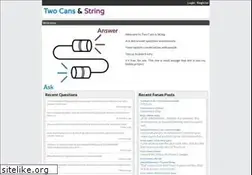 Sites similar to twocansandstring.com