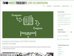 Sites similar to twominutetheology.com