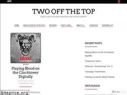 Sites similar to twooffthetop.com