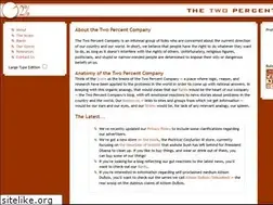 Sites similar to twopercentco.com