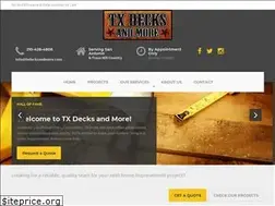 Sites similar to txdecksandmore.com