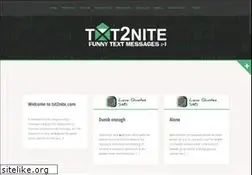 Sites similar to txt2nite.com