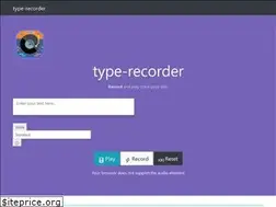 Sites similar to type-recorder.com