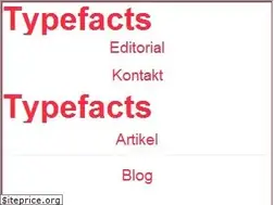 Sites similar to typefacts.com