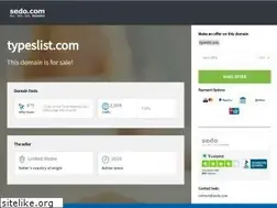 Sites similar to typeslist.com