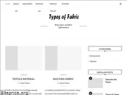 Sites similar to typesoffabric.com