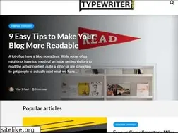 Sites similar to typewriter.media