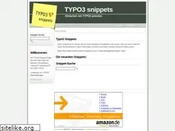 Sites similar to typo3-snippets.de