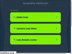 Sites similar to typography-mania.com
