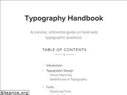 Sites similar to typographyhandbook.com