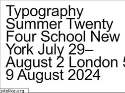 Sites similar to typographysummerschool.org