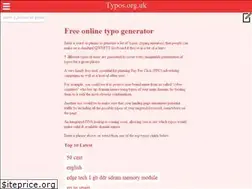 Sites similar to typos.org.uk