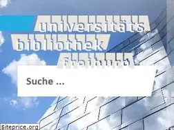 Sites similar to ub.uni-freiburg.de