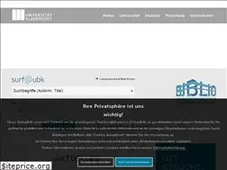 Sites similar to ub.uni-klu.ac.at