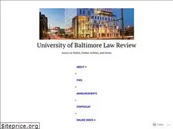 Sites similar to ubaltlawreview.com