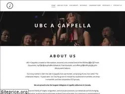 Sites similar to ubcacappella.com