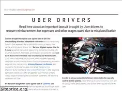 Sites similar to uberlawsuit.com