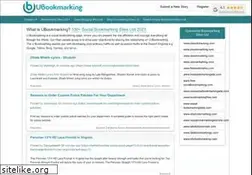 Sites similar to ubookmarking.com