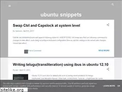 Sites similar to ubuntu-snippets.blogspot.com