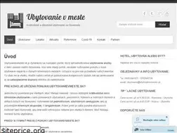 Sites similar to ubytovanievmeste.sk