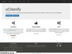 Sites similar to uclassify.com