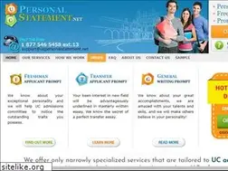 Sites similar to ucpersonalstatement.net