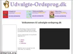 Sites similar to udvalgte-ordsprog.dk