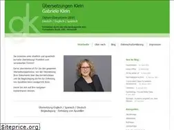 Sites similar to uebersetzungen-klein.de