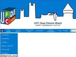 Sites similar to ufcquechoisir-brest.org