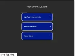 Sites similar to ugc-journals.com