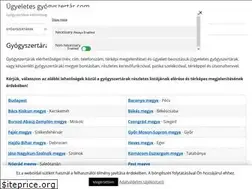 Sites similar to ugyeletesgyogyszertar.com