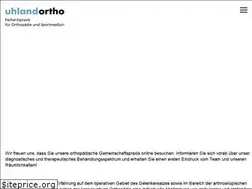Sites similar to uhlandortho.de