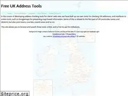 Sites similar to ukaddresstools.com