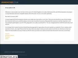 Sites similar to ukareacode.co.uk