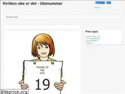 Sites similar to ukenummer.nu