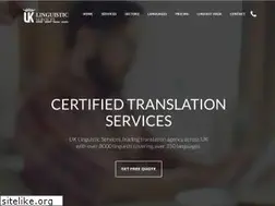 Sites similar to uklinguisticservices.co.uk