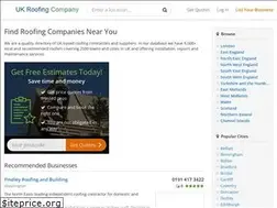 Sites similar to ukroofingcompany.co.uk
