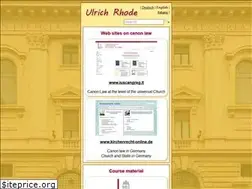 Sites similar to ulrichrhode.de