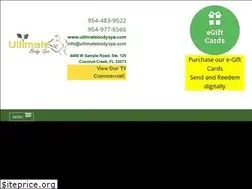 Sites similar to ultimatebodyspa.com