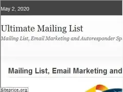 Sites similar to ultimatemailinglist.com
