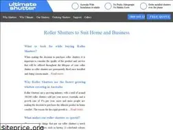 Sites similar to ultimateshutter.com.au