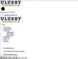 Sites similar to ulusoymadencilik.com